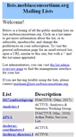 Mobile Screenshot of lists.mobiusconsortium.org