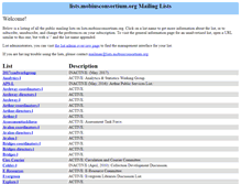 Tablet Screenshot of lists.mobiusconsortium.org